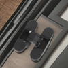 Factory Direct 115mm Black Zinc Alloy 3d Adjustable Concealed Door Hinge for Wooden Door