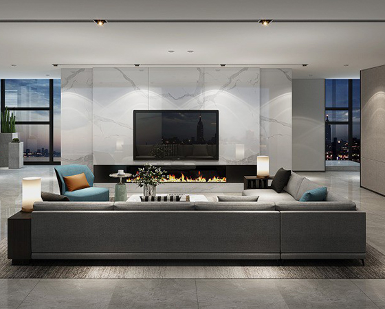 Modern living room, ideal space for installing door locks/handles (cylinders, bodies fit home security)