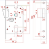 great-looking Interlock magnet door lock for aluminum door