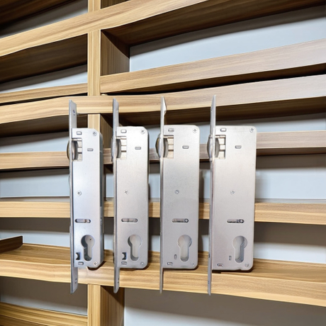 55mm zinc - alloy sliding pocket door lock bodies (with knobs), factory - customized for wooden doors