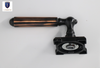 Gold Split Wooden Door handle With Key Latch Lock