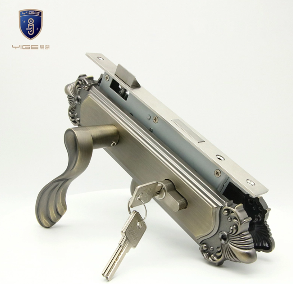 Brass Color Zinc Alloy Door Handle