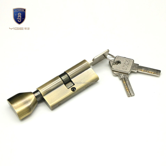 commercial door thumb turn Europe standard brass cylinder