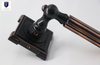 Gold Split Wooden Door handle With Key Latch Lock