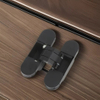Factory Direct 115mm Black Zinc Alloy 3d Adjustable Concealed Door Hinge for Wooden Door