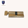 70mm Brass Cylinder Single Open Rhomboid Knob 