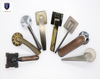 Gold Split Wooden Door handle With Key Latch Lock