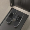 Factory Direct 115mm Black Zinc Alloy 3d Adjustable Concealed Door Hinge for Wooden Door