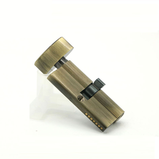 70mm Antique Brass Coating Full Brass Single Open Cylinder