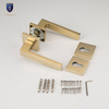 Double Side Copper Wooden Door handle