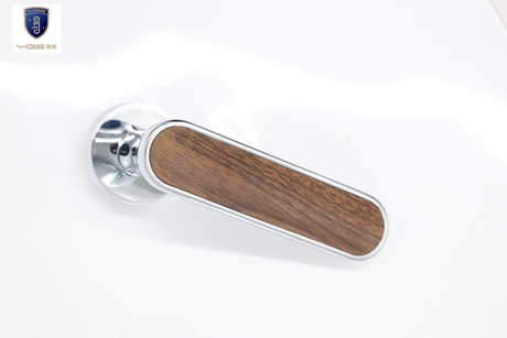 Zinc alloy door handle set, matches door lock systems (cylinder, body compatible)